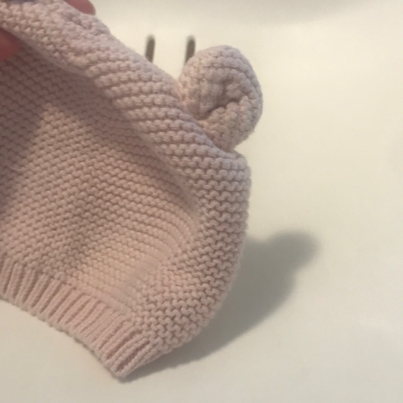 Gap baby teddy bear garder hat in pink 0-3 m - Picture 3 of 4